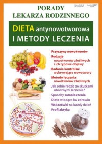 Dieta antynowotworowa i metody - okładka książki