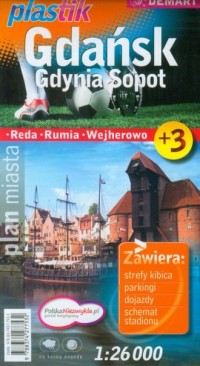Gdańsk Gdynia Sopot, plan miasta - okładka książki