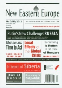 New Eastern Europe 2/2012 - okładka książki