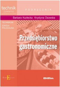 Przedsiębiorstwo gastronomiczne. - okładka podręcznika