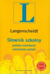 Słownik szkolny polsko-niemiecki, - okładka książki