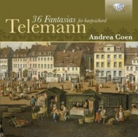 Telemann: 36 Fantasies for harpsichord - okładka płyty
