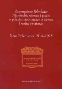 Zapomniane Polenlieder Niemieckie - okładka książki