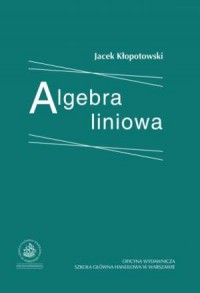 Algebra liniowa - okładka książki