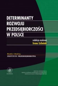 Determinanty rozwoju przedsiębiorczości - okładka książki