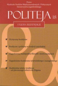 Politeja nr 18. Studia buddyjskie - okładka książki