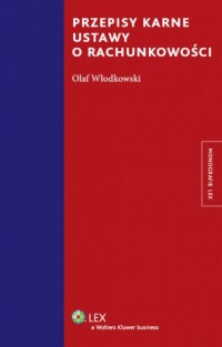 Przepisy karne ustawy o rachunkowości - okładka książki