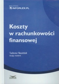 Koszty w rachunkowości finansowej - okładka książki