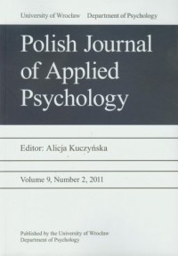 Polish Journal of Applied Psychology - okładka książki