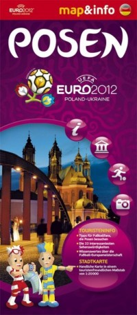 Posen. Polska. Euro 2012. Mapa - okładka książki
