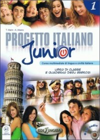 Progetto italiano junior 1. Podręcznik, - okładka podręcznika