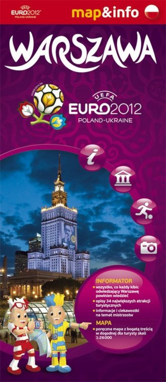 mapa warszawy euro 2012 Warszawa Euro 2012. Mapa i miniprzewodnik | Księgarnia internetowa 