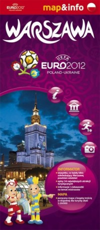 Warszawa Euro 2012. Mapa i miniprzewodnik - okładka książki