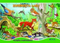 Zwierzęta lasu. Książka rozkładanka - okładka książki