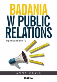 Badania w public relations - okładka książki