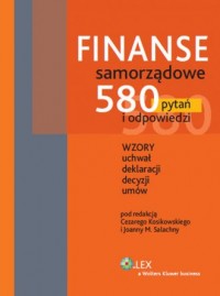 Finanse samorządowe. 580 pytań - okładka książki