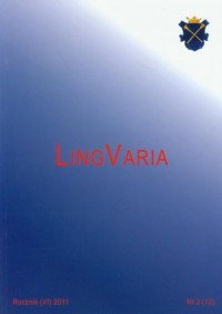 LingVaria nr 2 (12) 2011 - okładka książki