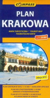 Plan Krakowa. Mapa turystyczna - okładka książki