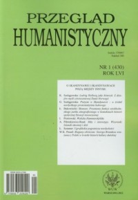 Przegląd humanistyczny 1/2012 - okładka książki