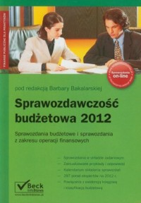 Sprawozdawczość budżetowa 2012 - okładka książki