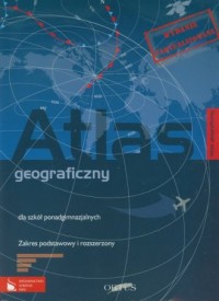 Geografia. Atlas geograficzny dla - okładka podręcznika