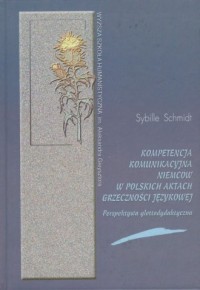 Kompetencja komunikacyjna Niemców - okładka książki