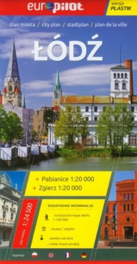 Łódź Zgierz Pabianice. Plan miasta - okładka książki