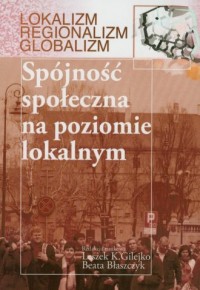 Spójność społeczna na poziomie - okładka książki