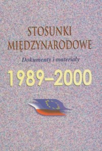 Stosunki międzynarodowe 1989-2000 - okładka książki