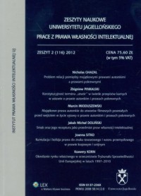 Zeszyty naukowe Uniwersytetu Jagiellońskiego - okładka książki