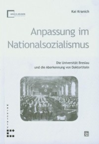 Anpassung im Natiolnalsozialismus - okładka książki