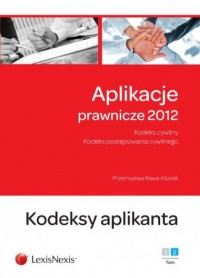 Aplikacje prawnicze 2012 - okładka książki