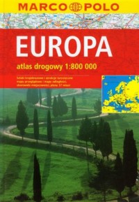 Europa. Atlas drogowy (skala 1:800 - okładka książki
