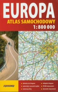 Europa. Atlas samochodowy 1:800 - okładka książki