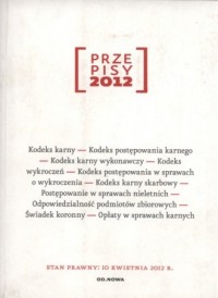 Przepisy 2012. Kodeks karny - okładka książki