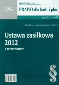 Ustawa zasiłkowa 2012 z komentarzem - okładka książki