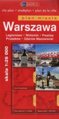 Warszawa. Plan miasta (skala 1:26 - okładka książki