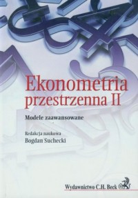 Ekonometria przestrzenna II. Modele - okładka książki