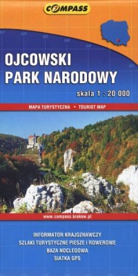 Ojcowski Park Narodowy. Mapa turystyczna - okładka książki