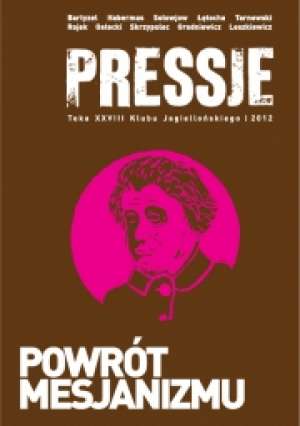 Pressje (28) Powrót mesjanizmu - okładka książki
