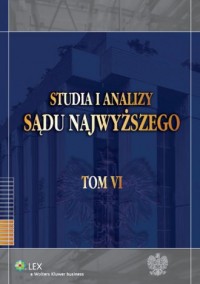 Studia i Analizy Sądu Najwyższego. - okładka książki