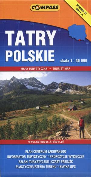 Tatry Polskie. Mapa turystyczna - okładka książki