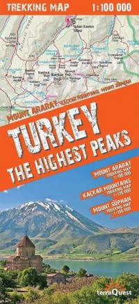 Turkey The Highest Peaks 1:100 - okładka książki