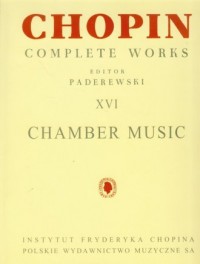 Utwory kameralne CW XVI Chopin - okładka książki