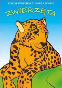 Zwierzęta kolorowanka z naklejkami - okładka książki