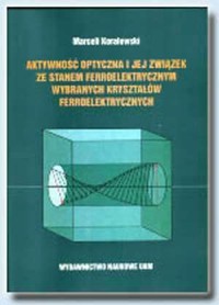 Aktywność optyczna i jej związek - okładka książki