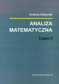 Analiza matematyczna cz. 2 - okładka książki
