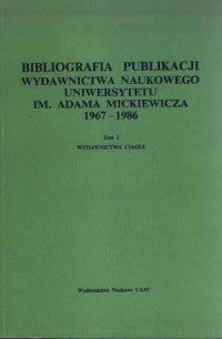 Bibliografia publikacji Wydawnictwa - okładka książki
