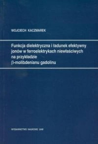 Funkcja dielektryczna i ładunek - okładka książki
