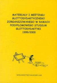 Materiały z I Meetingu Glottodydaktycznego - okładka książki